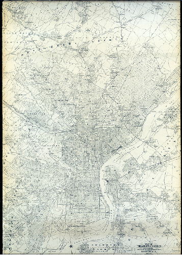 Plan (alternate image), Map of Philadelphia, Camden and vicinity, compiled from City Plans and personal surveys, published by Elvino V. Smith. C.E., 1039 Walnut St., Phila., Pa.