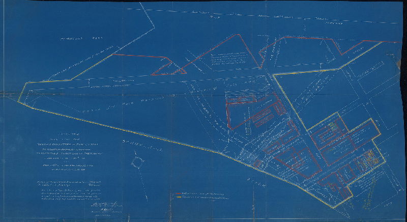 Plan (alternate image), Tract No. 2. Plan made for Councils Committee on Public Works to accompany ordinance introduced to revise southwest line of "The Parkway" from 20th St. to 22nd St. and from 23rd St. to the Port Warden's line of the Schuylkill River. 