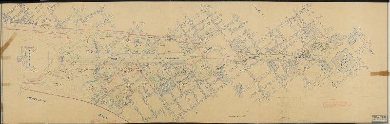 Plan, Property acquired for [Fairmount] Park and Parkway. Compiled by Geo. R. Mackenzie, Asst. Engr. [Dated June 5, 1927]