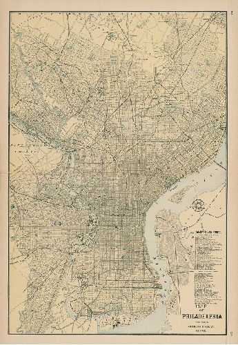 Map, Map of Philadelphia