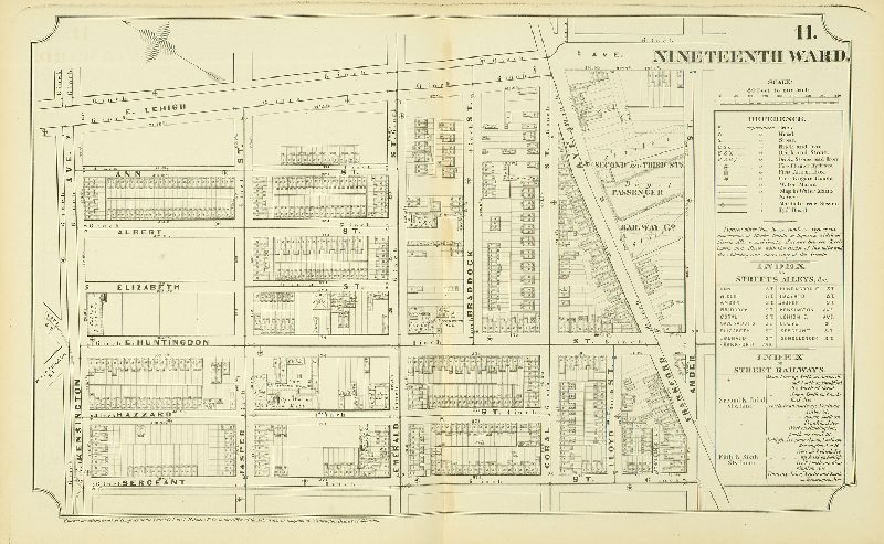 Plate 11, Atlas of Philadelphia in fifteen Volumes, Vol. 2
