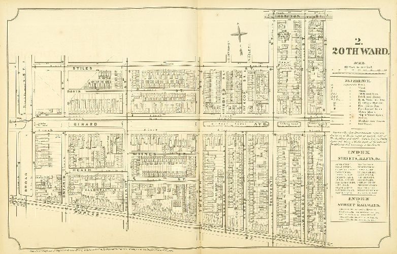 Plate 2, Atlas of Philadelphia in fifteen Volumes, Vol. 4