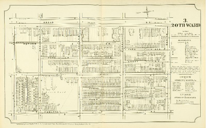 Plate 3, Atlas of Philadelphia in fifteen Volumes, Vol. 4