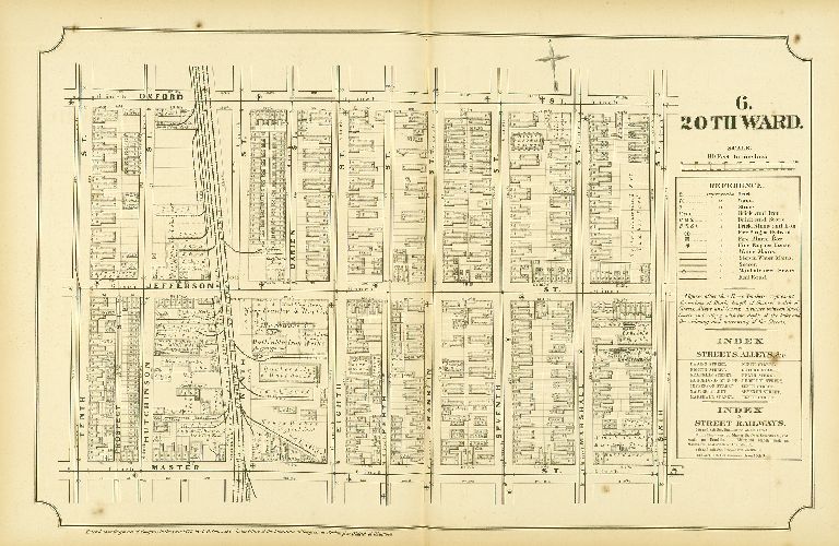 Plate 6, Atlas of Philadelphia in fifteen Volumes, Vol. 4