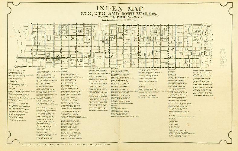 Map Index, Atlas of Philadelphia in fifteen Volumes, Vol. 3