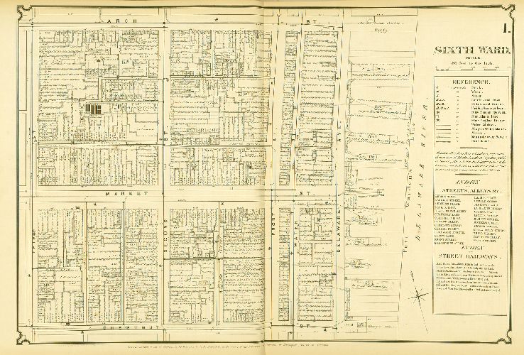 Plate 1, Atlas of Philadelphia in fifteen Volumes, Vol. 3