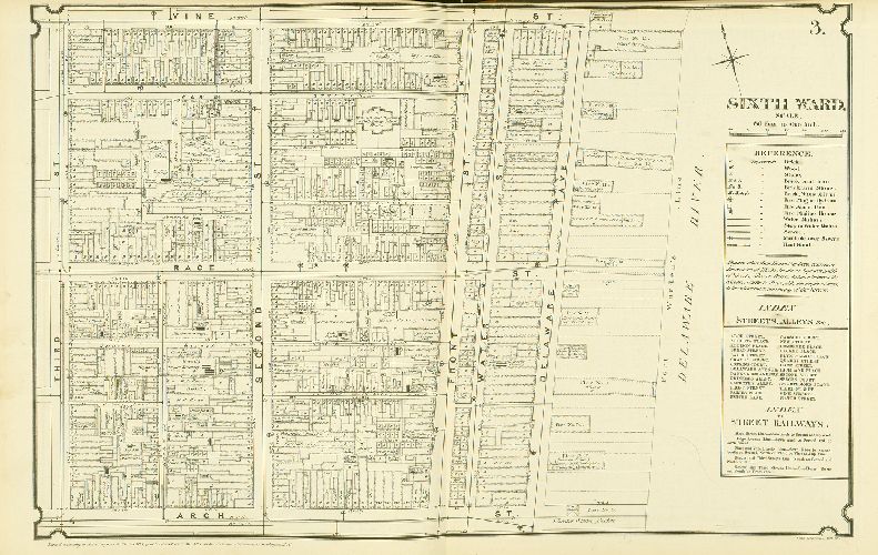 Plate 3, Atlas of Philadelphia in fifteen Volumes, Vol. 3