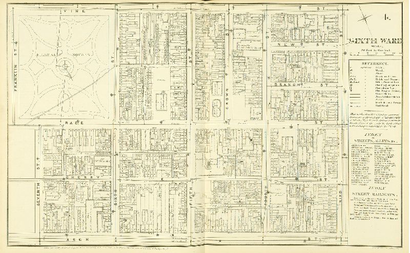 Plate 4, Atlas of Philadelphia in fifteen Volumes, Vol. 3