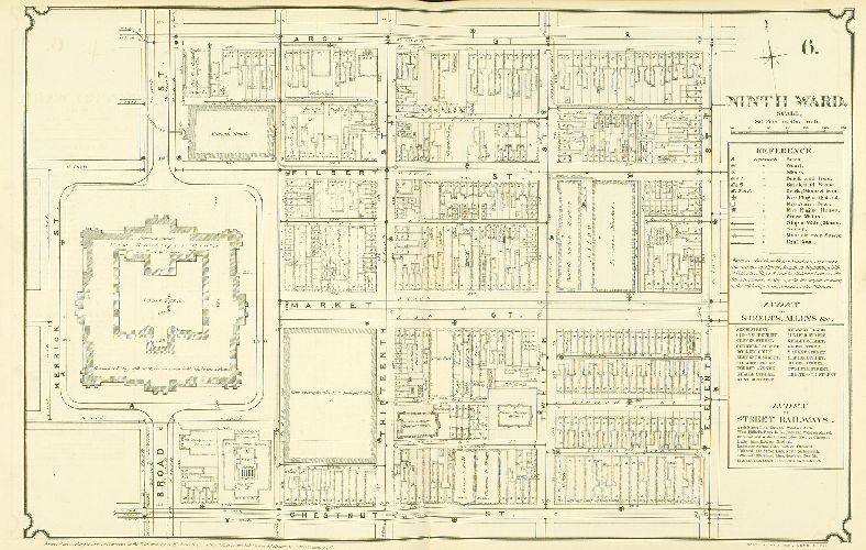 Plate 6, Atlas of Philadelphia in fifteen Volumes, Vol. 3