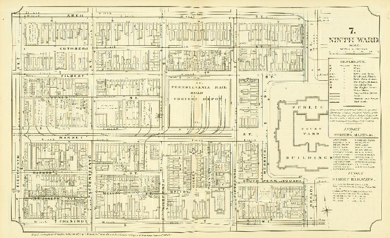 Plate 7, Atlas of Philadelphia in fifteen Volumes, Vol. 3