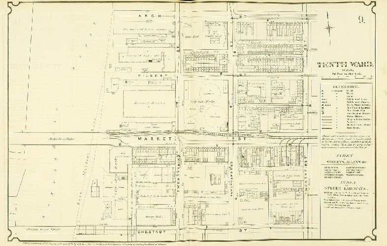 Plate 9, Atlas of Philadelphia in fifteen Volumes, Vol. 3