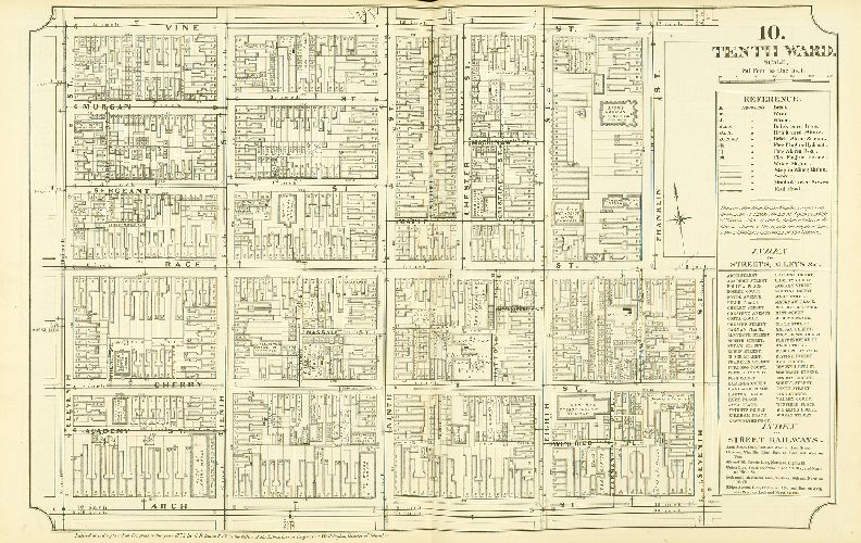 Plate 10, Atlas of Philadelphia in fifteen Volumes, Vol. 3