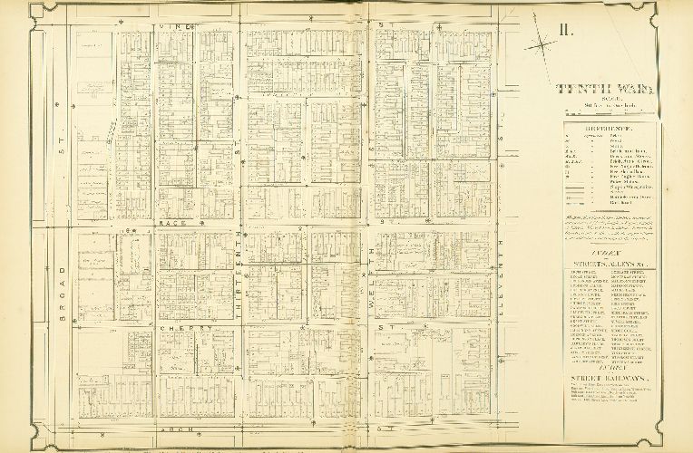 Plate 11, Atlas of Philadelphia in fifteen Volumes, Vol. 3