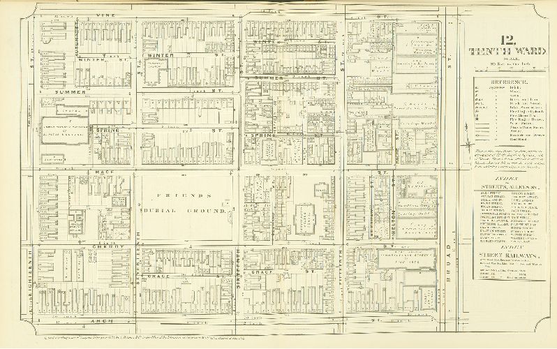 Plate 12, Atlas of Philadelphia in fifteen Volumes, Vol. 3