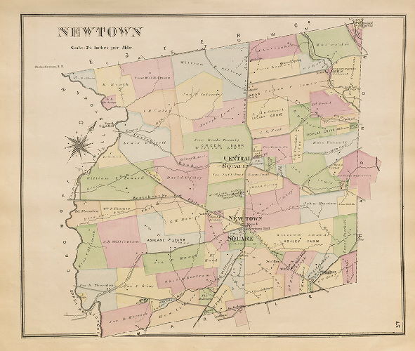 Newtown, Atlas of Delaware County, Pennsylvania