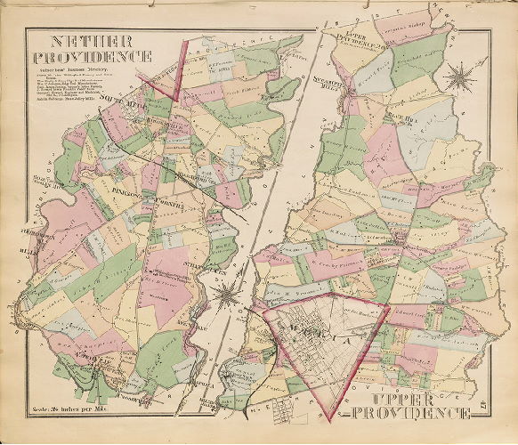 Nether Providence, Upper Providence, Atlas of Delaware County, Pennsylvania