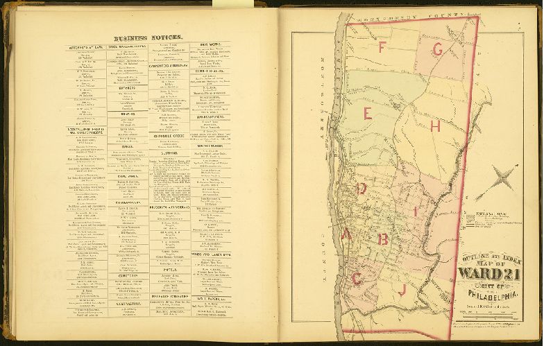 Index (21st Ward), City Atlas of Philadelphia, vol. 2