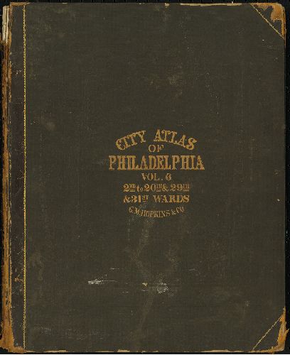 Cover, City Atlas of Philadelphia, vol. 6