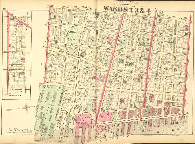 Plate A, City Atlas of Philadelphia, vol. 6