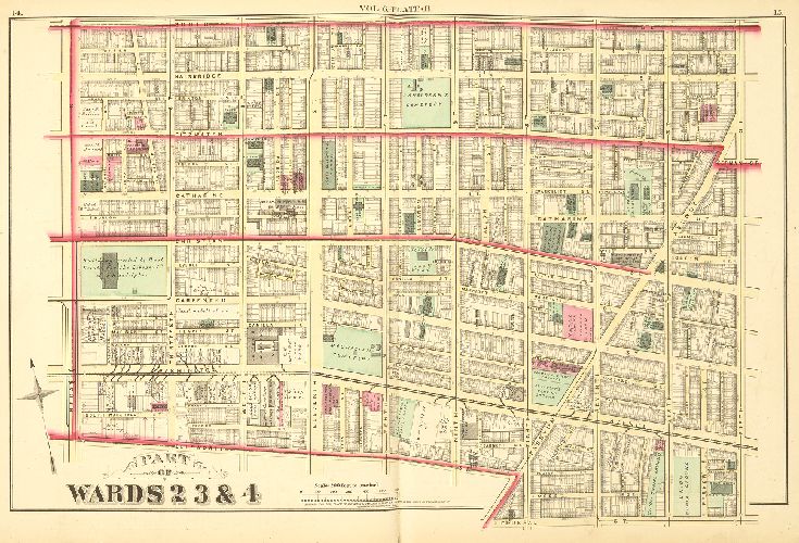 Plate B, City Atlas of Philadelphia, vol. 6