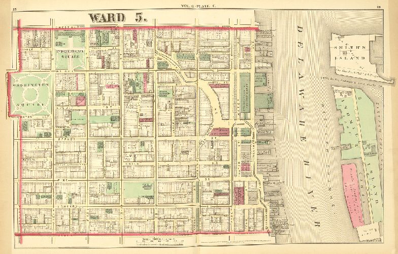 Plate C, City Atlas of Philadelphia, vol. 6