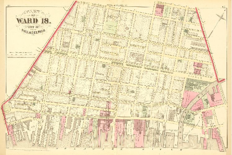 Plate P, City Atlas of Philadelphia, vol. 6