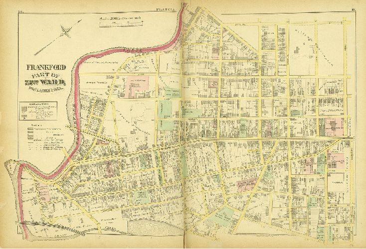 Plate A, City Atlas of Philadelphia, vol. 3