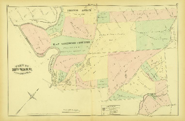 Plate E, City Atlas of Philadelphia, vol. 3