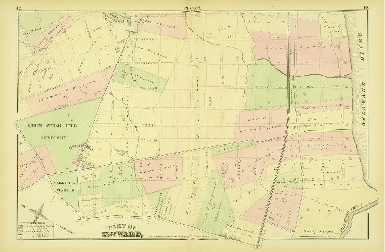 Plate I, City Atlas of Philadelphia, vol. 3