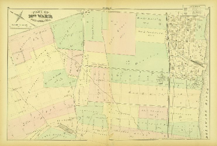 Plate J, City Atlas of Philadelphia, vol. 3