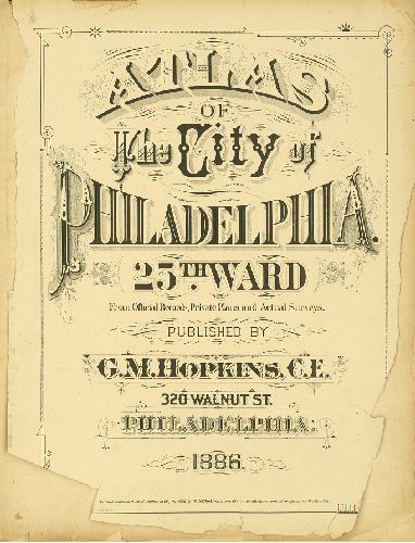 Title Page, Atlas of the City of Philadelphia