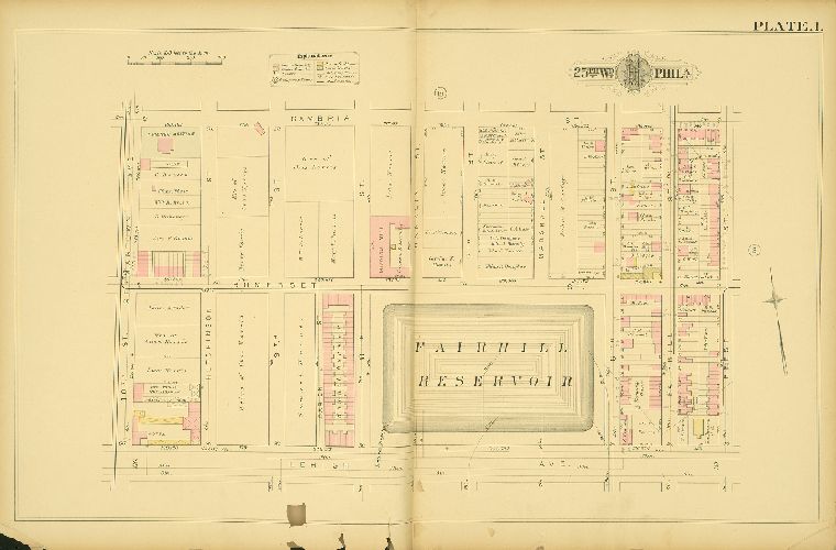 Plate 1, Atlas of the City of Philadelphia