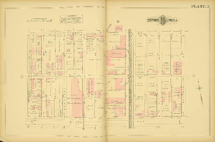 Plate 2, Atlas of the City of Philadelphia