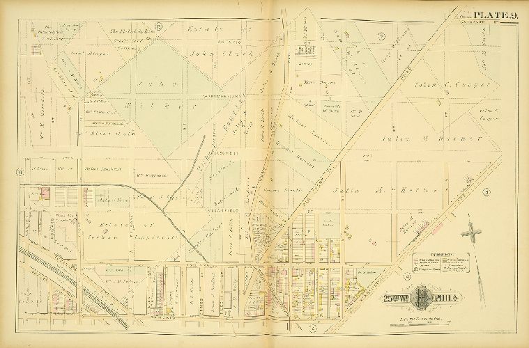 Plate 9, Atlas of the City of Philadelphia