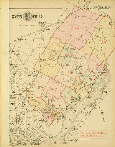 Map Index, Atlas of the City of Philadelphia