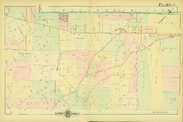 Plate 5, Atlas of the City of Philadelphia