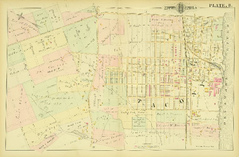 Plate 8, Atlas of the City of Philadelphia