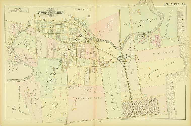 Plate 9, Atlas of the City of Philadelphia