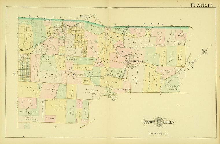 Plate 13, Atlas of the City of Philadelphia