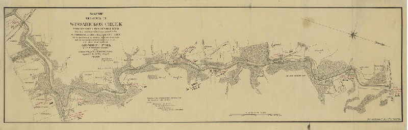Map Of the Survey of Wissahickon Creek