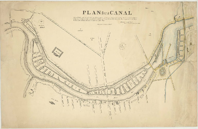 Plan for a Canal by F. Graff