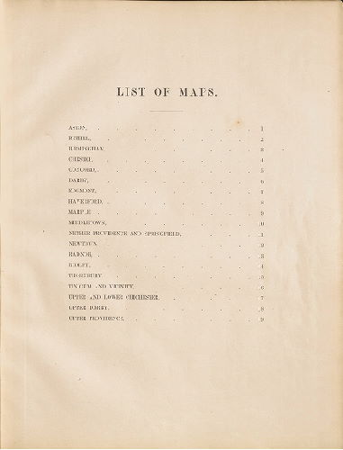 List of Maps, Atlas of Delaware County, Pennsylvania