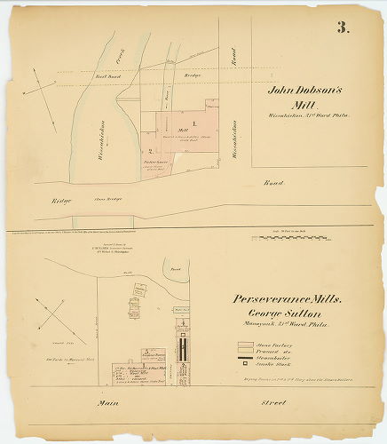 Perseverance Mills; John Dobson's Mill, Hexamer General Surveys, Volume 1
