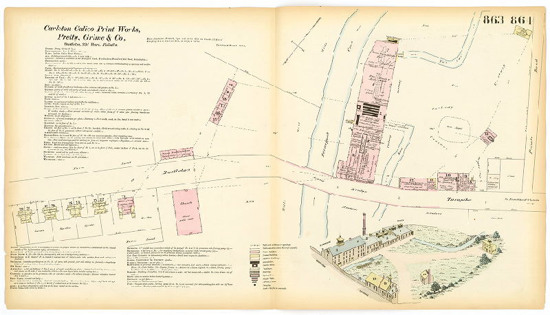 Carleton Calico Print Works, Hexamer General Surveys, Volume 10