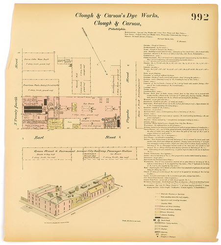 Clough & Carson's Dye Works, Hexamer General Surveys, Volume 11