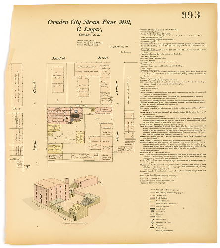 Camden City Steam Flour Mill, Hexamer General Surveys, Volume 11