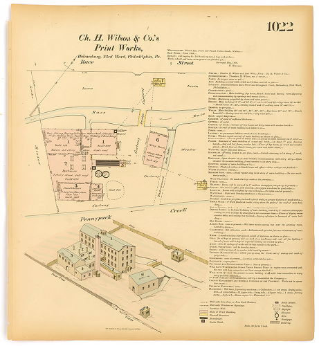 Charles H. Wilson & Co.'s Print Works, Hexamer General Surveys, Volume 11