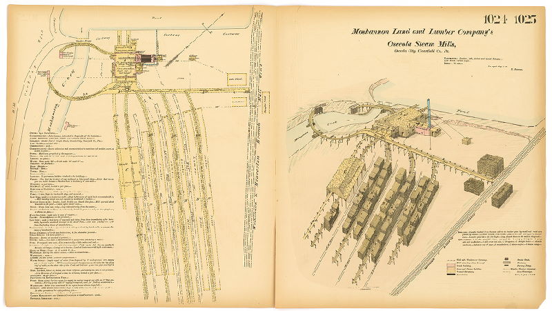 Moshannon Land and Lumber Co.'s Osceola Steam Mills, Hexamer General Surveys, Volume 11