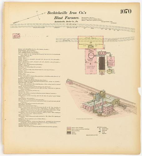 Bechtelsville Iron Co.'s Blast Furnace, Hexamer General Surveys, Volume 12