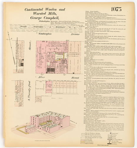 Continental Woolen and Worsted Mills, Hexamer General Surveys, Volume 12